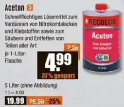 V Baumarkt REcolor Aceton Angebot