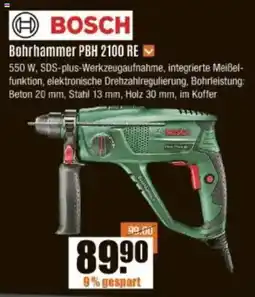 V Baumarkt BOSCH Bohrhammer PBH 2100 RE Angebot