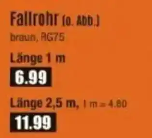 V Baumarkt MARLEY Fallrohr (o. Abb.) Angebot