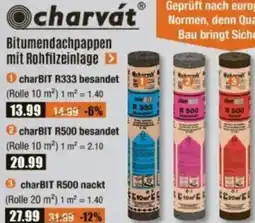 V Baumarkt charvát Bitumendachpappen mit Rohfilzeinlage Angebot