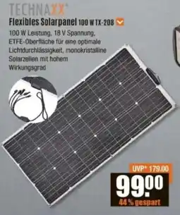 V Baumarkt TECHNAXX Flexibles Solarpanel 100 W TX-208 Angebot