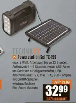 V Baumarkt TECHNAXX Powerstation Set TX-199 Angebot