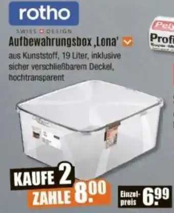 V Baumarkt rotho Aufbewahrungsbox,Lona' Angebot