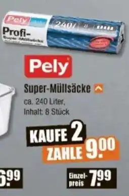 V Baumarkt Pely Super-Müllsäcke Angebot