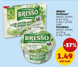 PENNY BRESSO Portionen oder Frischkäse Angebot
