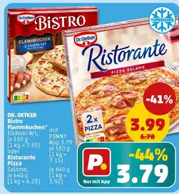 PENNY DR. OETKER Bistro Flammkuchen oder Ristorante Pizza Angebot