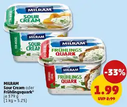 PENNY MILRAM Sour Cream oder Frühlingsquark Angebot