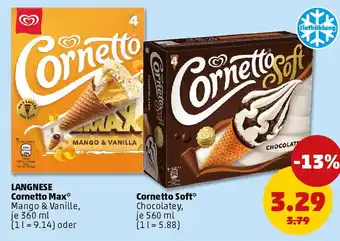 PENNY LANGNESE Cornetto Max oder Cornetto Soft Angebot