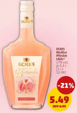 PENNY ECKES Weißer Pfirsich Likör Angebot
