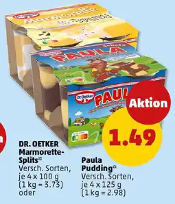 PENNY DR. OETKER Marmorette- Splits- Paula Pudding Angebot