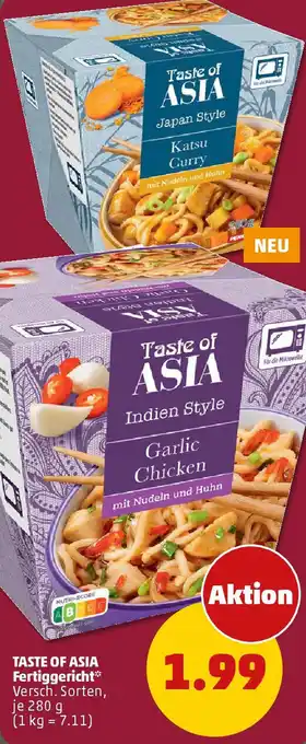 PENNY TASTE OF ASIA Fertiggericht Angebot