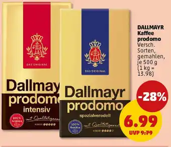 PENNY DALLMAYR Kaffee prodomo Angebot