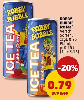 PENNY ROBBY BUBBLE Ice Tea Angebot