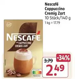 Rossmann Nescafé Cappuccino Cremig Zart Angebot