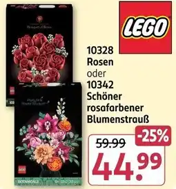 Rossmann 10328 Rosen oder 10342 Schöner rosafarbener Blumenstrauß Angebot