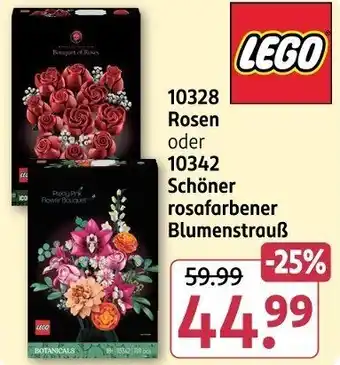 Rossmann 10328 Rosen oder 10342 Schöner rosafarbener Blumenstrauß Angebot