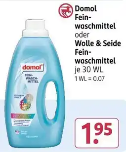 Rossmann Domol Fein- waschmittel oder Fein- waschmittel Angebot