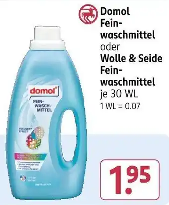 Rossmann Domol Fein- waschmittel oder Fein- waschmittel Angebot