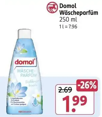 Rossmann Domol Wäscheparfüm Angebot