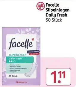 Rossmann Facelle Slipeinlagen Daily Fresh Angebot