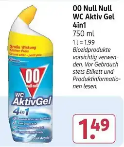 Rossmann 00 Null Null WC Aktiv Gel 4in1 Angebot