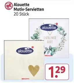 Rossmann Alouette Motiv-Servietten Angebot
