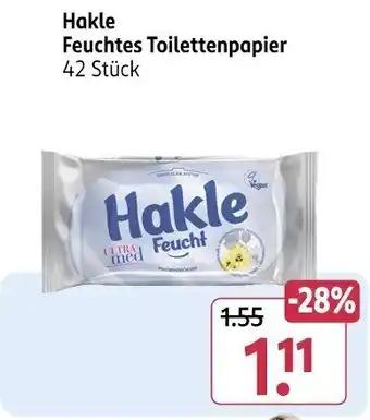 Rossmann Hakle Feuchtes Toilettenpapier Angebot