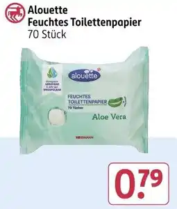 Rossmann Alouette Feuchtes Toilettenpapier Angebot