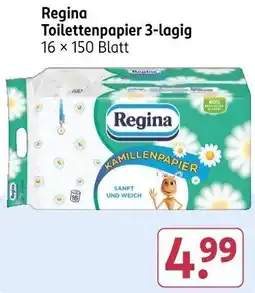 Rossmann Regina Toilettenpapier 3-lagig Angebot