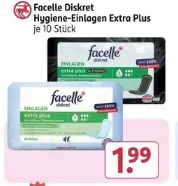 Rossmann Facelle Diskret Hygiene-Einlagen Extra Plus Angebot