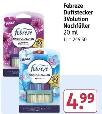 Rossmann Febreze Duftstecker 3Volution Nachfüller Angebot