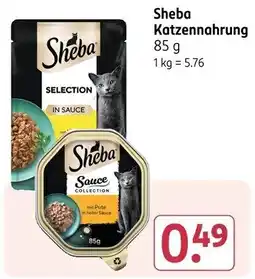 Rossmann Sheba Katzennahrung Angebot