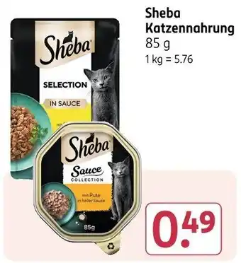 Rossmann Sheba Katzennahrung Angebot