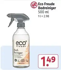 Rossmann Eco Freude Badreiniger Angebot