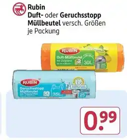 Rossmann Rubin Duft- oder Geruchsstopp Müllbeutel Angebot