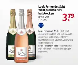 Rossmann Louis Fernandet Sekt Weiß, trocken oder halbtrocken Angebot