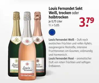 Rossmann Louis Fernandet Sekt Weiß, trocken oder halbtrocken Angebot