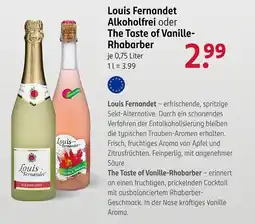 Rossmann Louis Fernandet Alkoholfrei oder The Taste of Vanille- Rhabarber Angebot