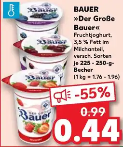 Kaufland BAUER »Der Große Bauer Fruchtjoghurt, Angebot