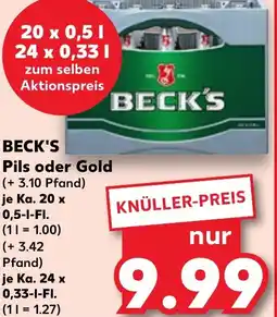 Kaufland BECK'S Pils oder Gold Angebot