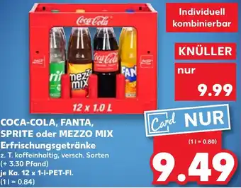 Kaufland COCA-COLA, FANTA, SPRITE oder MEZZO MIX Erfrischungsgetränke Angebot