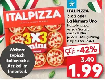 Kaufland ITALPIZZA 3 x 3 oder La Numero Uno Angebot