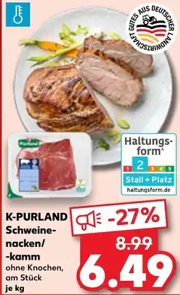 Kaufland K-PURLAND Schweine- nacken/ -kamm Angebot