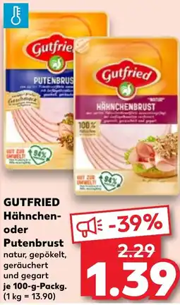 Kaufland GUTFRIED Hähnchen- oder Putenbrust Angebot