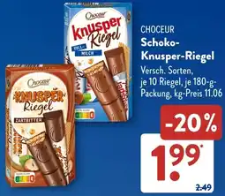 Aldi Süd CHOCEUR Schoko Knusper-Riegel Angebot