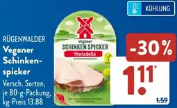 Aldi Süd RÜGENWALDER Veganer Schinkenspicker Angebot