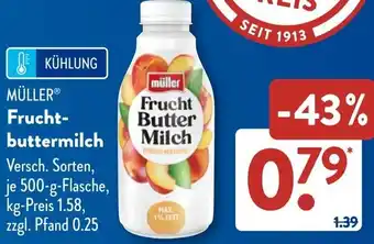 Aldi Süd MÜLLER Fruchtbuttermilch Angebot
