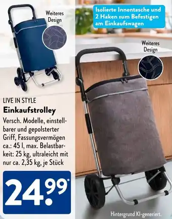 Aldi Süd LIVE IN STYLE Einkaufstrolley Angebot