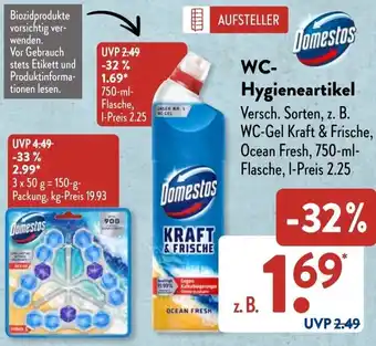 Aldi Süd Domestos WC Hygieneartikel Angebot