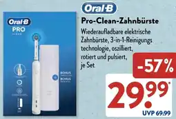 Aldi Süd Oral-B Pro-Clean-Zahnbürste Angebot